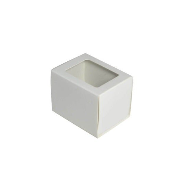 SAMPLE - 2 Macaroon Pack - Gloss White Paperboard (Base with Slide over Cover) - PackQueen