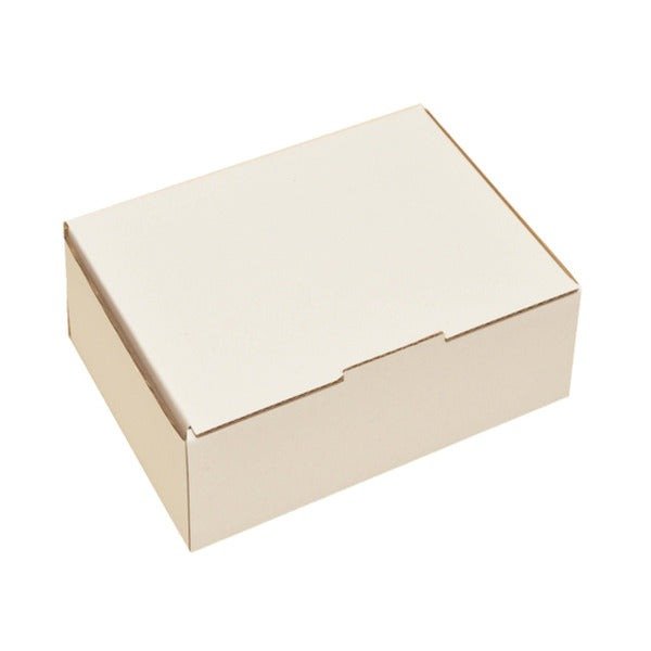 SAMPLE - A5 Postage Box - White (Brown Inside) (BXP1) - PackQueen