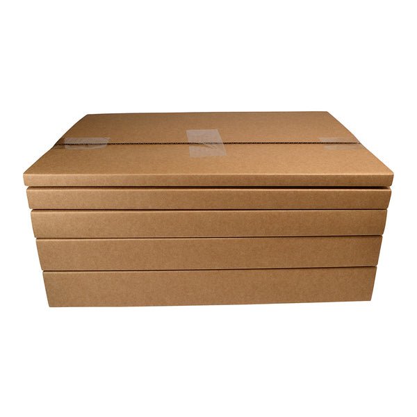SAMPLE - B FLUTE - A2 Multi Crease Box (1 Box 5 Heights 10/20/30/40/50mm) - Kraft Brown - PackQueen