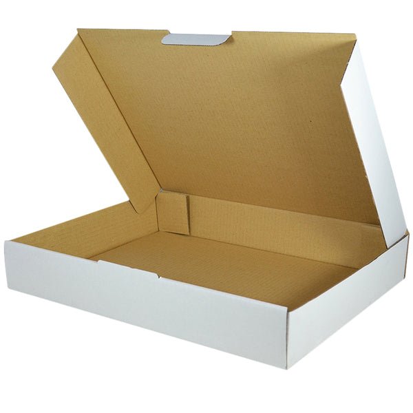SAMPLE - B Flute - Large Post Box for 5kg Post Satchel - Kraft White - PackQueen