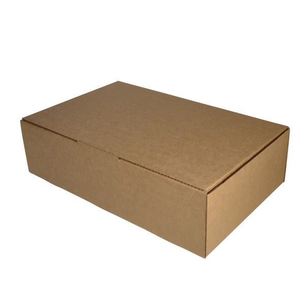 SAMPLE - B Flute - One Piece Postage & Mailing Box 20002 - Kraft Brown - PackQueen