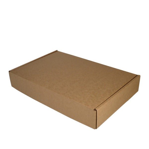 SAMPLE - B Flute - One Piece Postage & Mailing Box 20444 - Kraft Brown - PackQueen