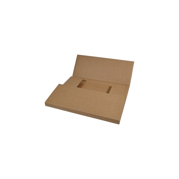 SAMPLE - B Flute - One Piece Slim Line Postage & Mailing Box 24770 - Kraft Brown - PackQueen