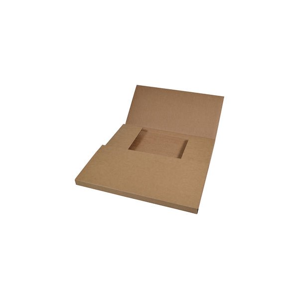 SAMPLE - B Flute - One Piece Slim Line Postage & Mailing Box 24771 - Kraft Brown - PackQueen