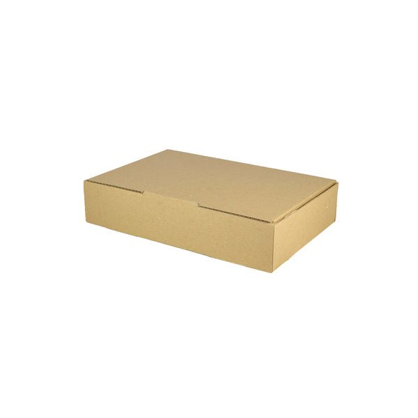 SAMPLE - B Flute - Small Post Box for 500gram Post Satchel - Kraft Brown - PackQueen