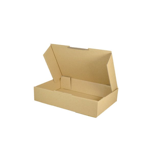 SAMPLE - B Flute - Small Post Box for 500gram Post Satchel - Kraft Brown - PackQueen