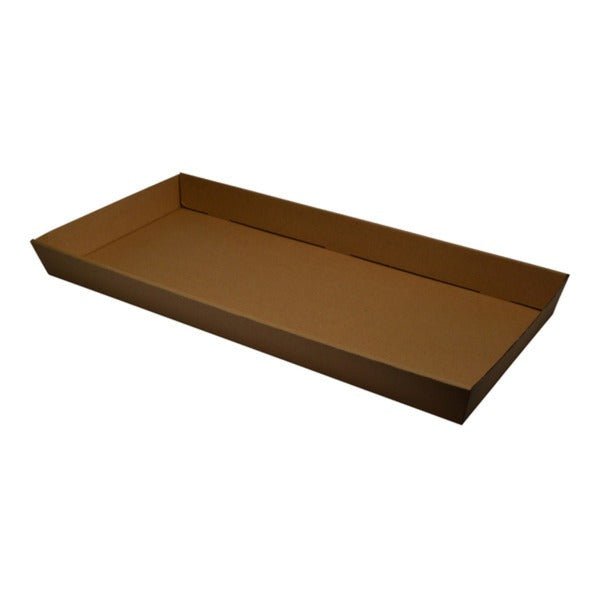SAMPLE - Brown Catering Tray - Large 50mm High with optional lid (Lid Sold Separately) - PackQueen