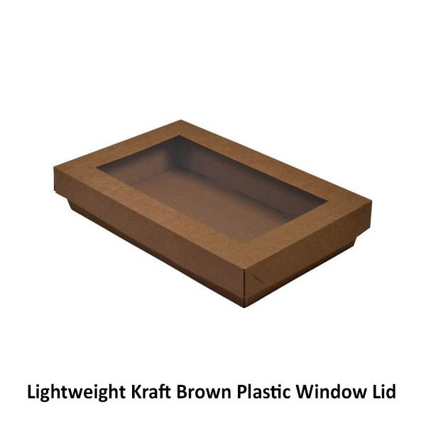 SAMPLE - Brown Catering Tray - Small 50mm High with optional lid - PackQueen