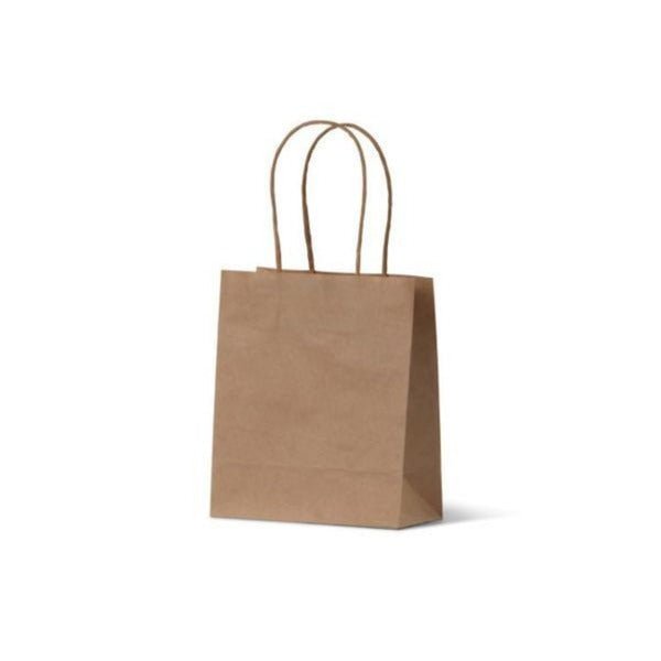 SAMPLE - Brown Kraft Brown Paper Gift Bag Runt - PackQueen