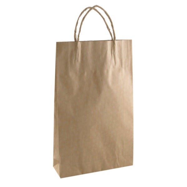 SAMPLE - Brown Kraft Paper Gift Bag Baby - PackQueen