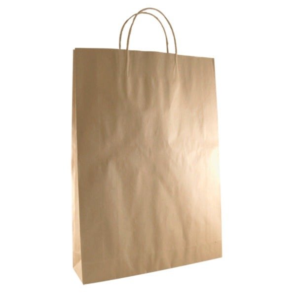 SAMPLE - Brown Kraft Paper Gift Bag Medium - PackQueen