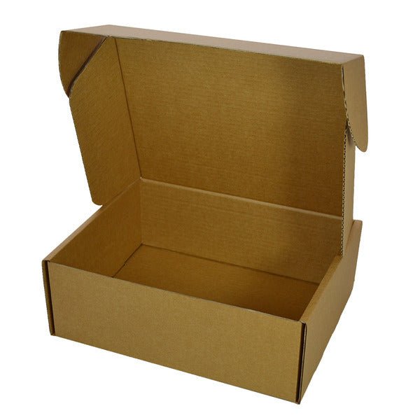 SAMPLE - C Flute - One Piece Postage & Mailing Box 17279 - Kraft Brown - PackQueen