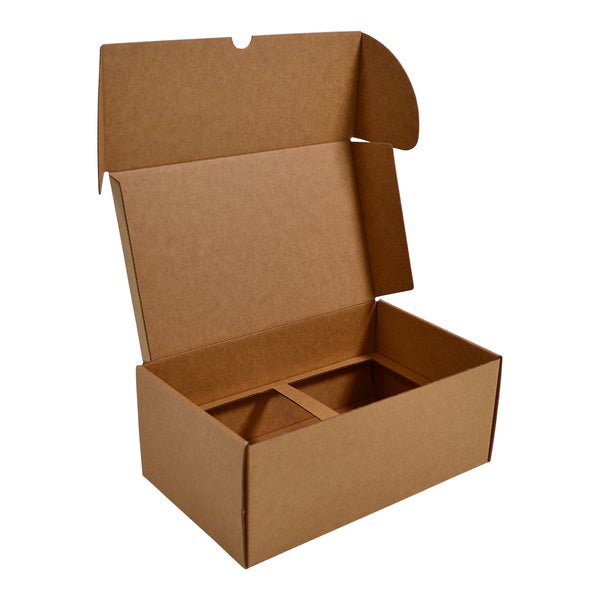 SAMPLE - Candle 2 Oxford/Cambridge Jar Pack Extra Large Wood with Insert - Kraft Brown - PackQueen