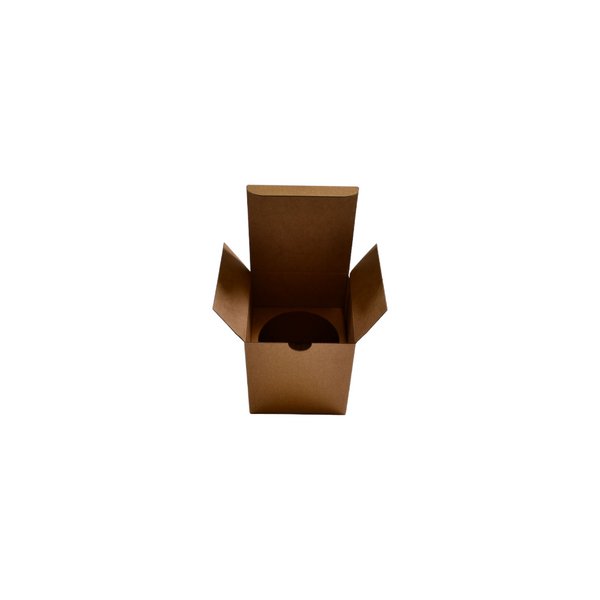 SAMPLE - Candle Extra Large 1 Oxford/Cambridge Jar Pack Upright with Insert - Kraft Brown - PackQueen