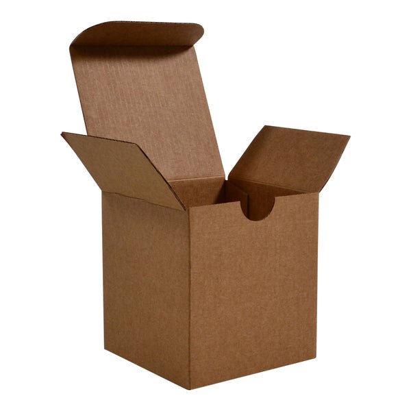 SAMPLE - Candle Medium 1 Oxford/Cambridge Jar Pack Upright with Insert - Kraft Brown - PackQueen
