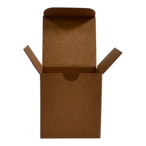 SAMPLE - Candle Medium 1 Oxford/Cambridge Jar Pack Upright with Insert - Kraft Brown - PackQueen
