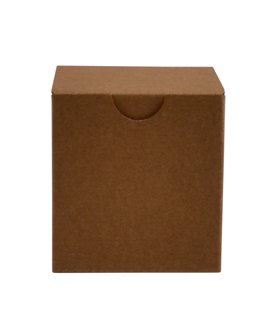 SAMPLE - Candle Small 1 Oxford/Cambridge Jar Pack Upright with Insert - Kraft Brown - PackQueen