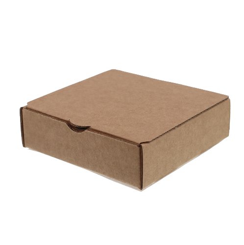 SAMPLE - Cardboard One Cookie Box - Kraft Brown - PackQueen