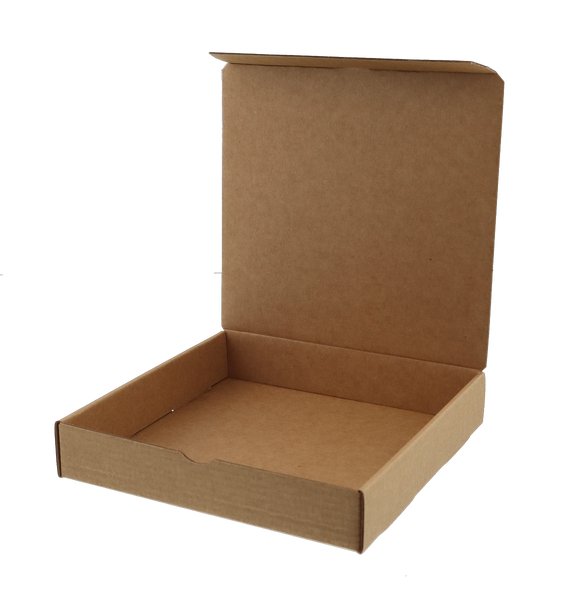 SAMPLE - Cardboard Small Multi Square Cookie Box - Kraft Brown - PackQueen