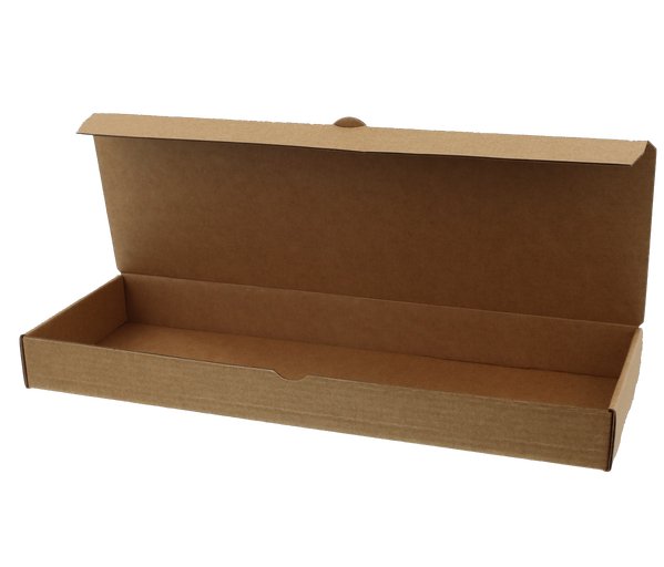SAMPLE - Cardboard Three Cookie Box - Kraft Brown - PackQueen