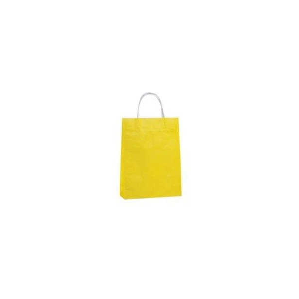 SAMPLE - Carnival Paper Gift Bag Small - Yellow - PackQueen