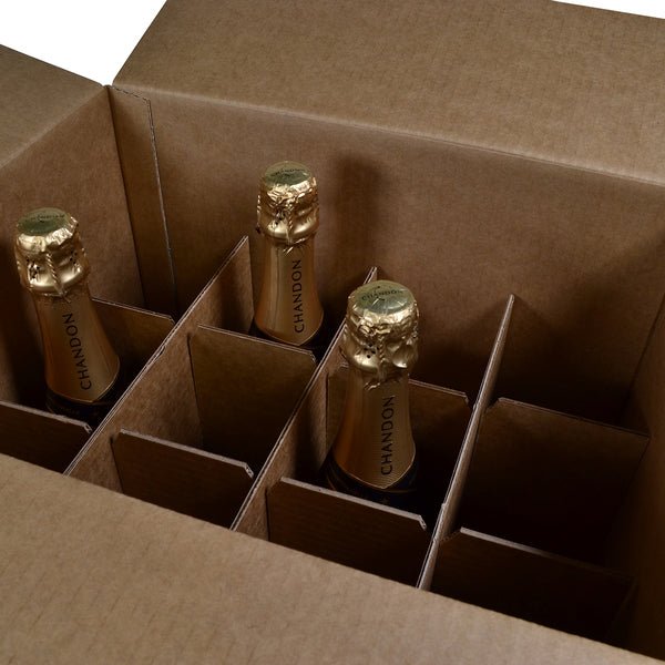 SAMPLE - Chandon Divider INSERT for 12 Chandon Bottle Shipping Carton (Box Sold Separately 700-24846) - PackQueen