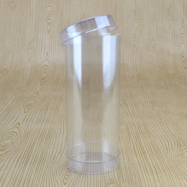 SAMPLE - Clear 51mm Cylinder Box 125mm High (Suitable for 3-5 Macaroons) - 51 x 51 x 125mm - PackQueen