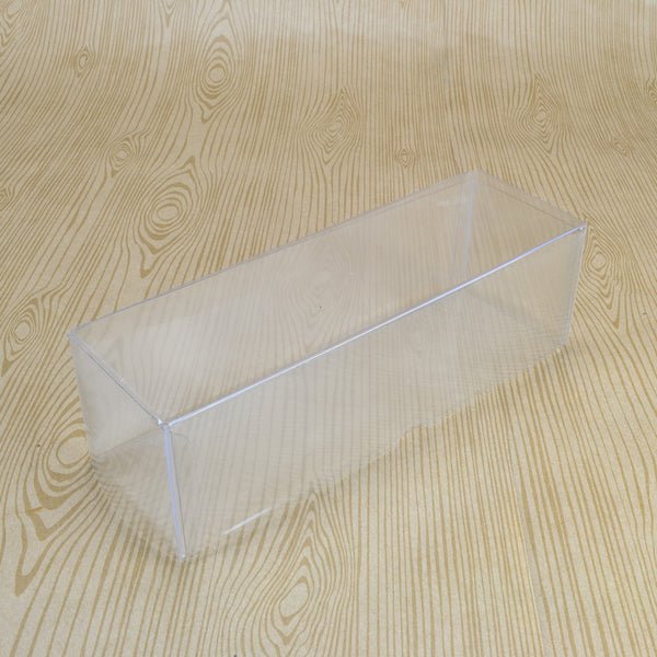 SAMPLE - Clear 6 Macaron Box (Base & Lid) - 165 x 50 x 50 mm - PackQueen