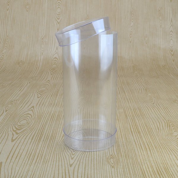 SAMPLE - Clear 60mm Cylinder Box 125mm High (Suitable for 3-5 Macaroons) - 60 x 60 x 125mm - PackQueen