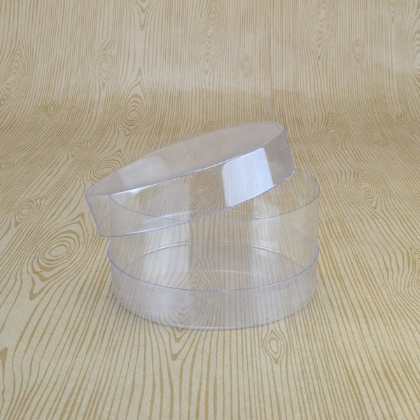 SAMPLE - Clear Cylinder 150D Short - 150 x 150 x 50mm - PackQueen