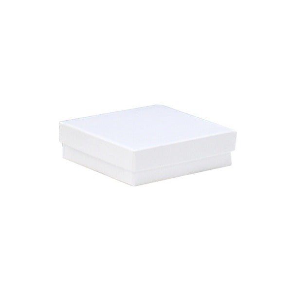 SAMPLE - Cotton Fill Box Medium - White 89 x 89 x 25mm - PackQueen