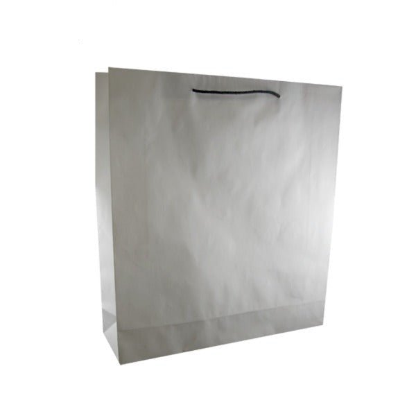 SAMPLE - Deluxe White Kraft Paper Gift Bag Large - PackQueen
