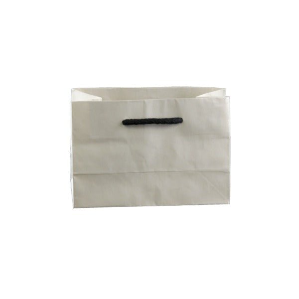 SAMPLE - Deluxe White Kraft Paper Gift Bag Mini Gift - PackQueen