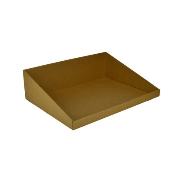 SAMPLE - E Flute - A3 Counter Display Box 15282 - Kraft Brown - PackQueen