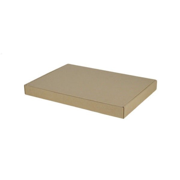 SAMPLE - E Flute - A4 One Piece Cardboard Gift Box - Kraft Brown - PackQueen