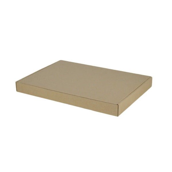 SAMPLE - E Flute - A4 Oversized One Piece Cardboard Gift Box - Kraft Brown - PackQueen