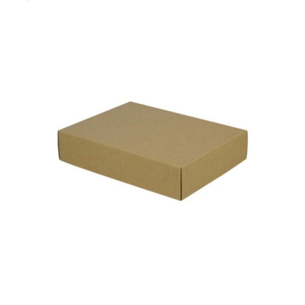 SAMPLE - E Flute - A5 Cardboard Gift Box (Base & Lid) - 50mm High - Kraft Brown - PackQueen