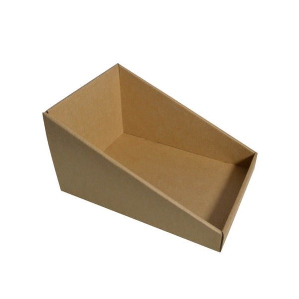 SAMPLE - E Flute - A5 Counter Display - Kraft Brown - PackQueen