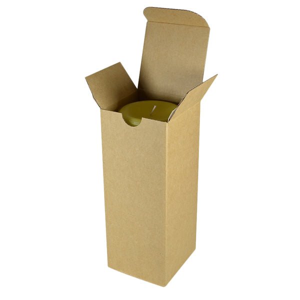 SAMPLE - E Flute - Cardboard Candle Box (80/200) - Kraft Brown - PackQueen