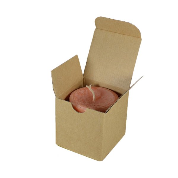 SAMPLE - E Flute - Cardboard Candle Box/Jam Box (80/80) - Kraft Brown - PackQueen