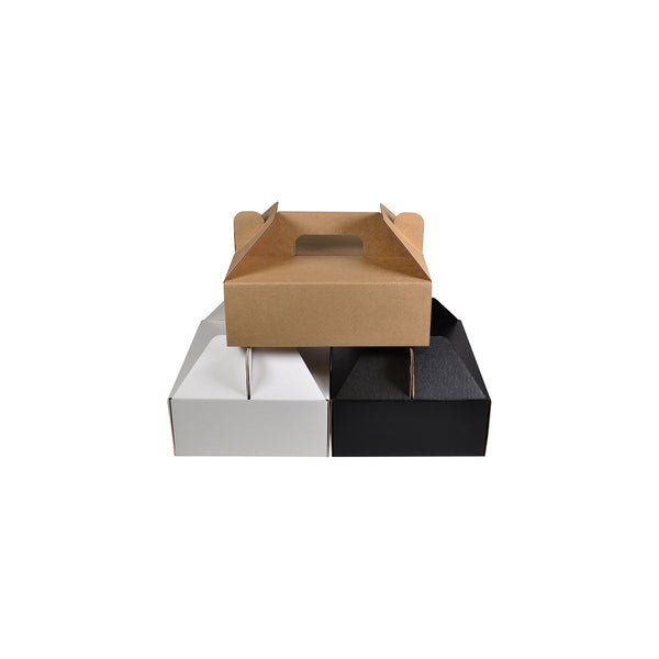 SAMPLE - E Flute - Large Food Delivery Box 24685 - Kraft Brown - PackQueen