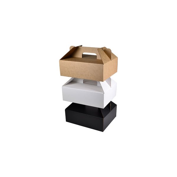 SAMPLE - E Flute - Large Food Delivery Box 24685 - Kraft Brown - PackQueen