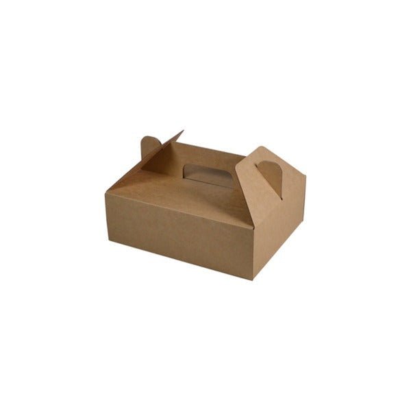 SAMPLE - E Flute - Large Food Delivery Box 24685 - Kraft Brown - PackQueen