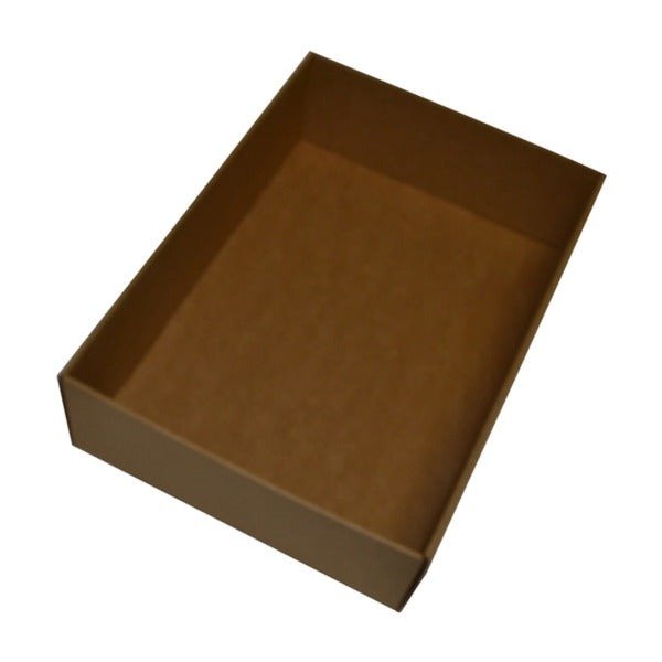 SAMPLE - E Flute - Large Gourmet Hamper Display Tray Only 25126 - Kraft Brown (Outer Display Box sold separately) - PackQueen