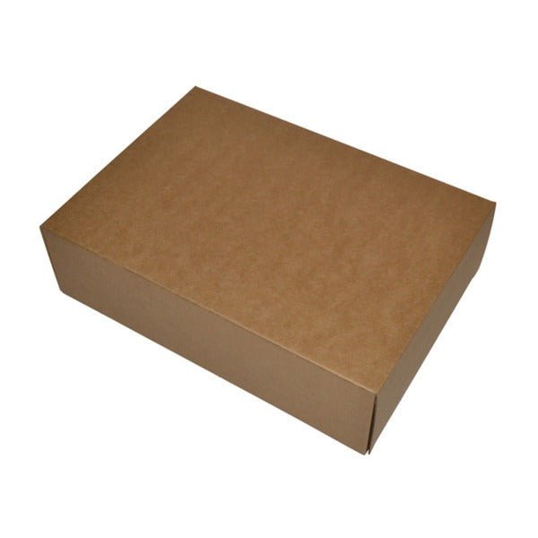 SAMPLE - E Flute - Large Gourmet Hamper Gift Box without Window 25128 - Kraft Brown (Tray sold separately) - PackQueen