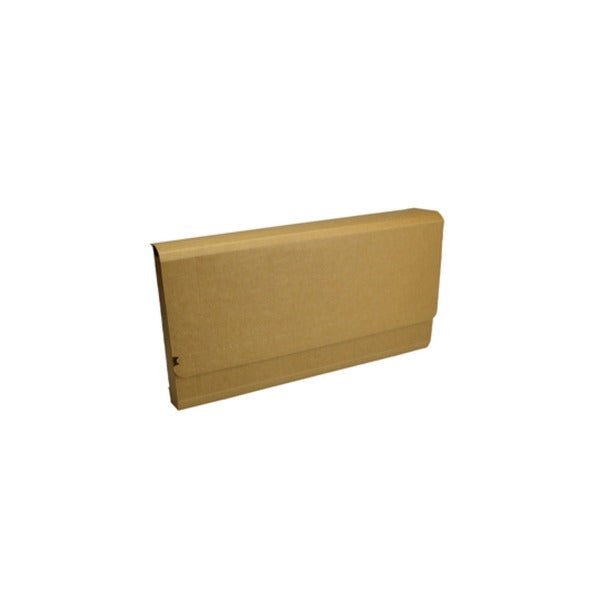 SAMPLE - E Flute - One Piece A4 Multi Crease Mailer with Peal & Seal Tape (Creases at 15/25/35/45/55) - Kraft Brown - PackQueen