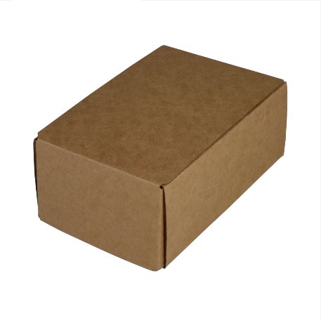 SAMPLE - E flute - One Piece Mailing Gift Box 23590 - Kraft brown - PackQueen
