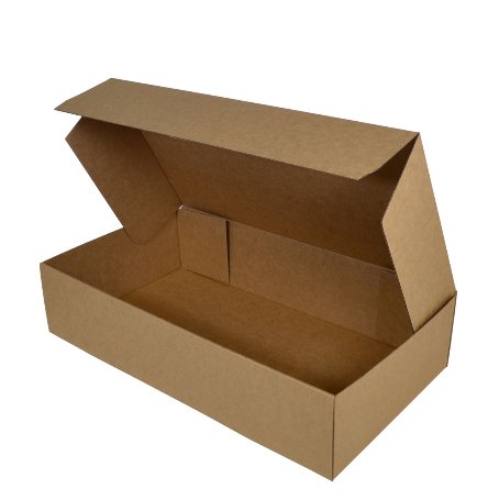 SAMPLE - E flute - One Piece Mailing Gift Box 23660 - Kraft brown - PackQueen