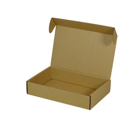 SAMPLE - E Flute - One Piece Mailing Gift Box 24321 - Kraft Brown - PackQueen