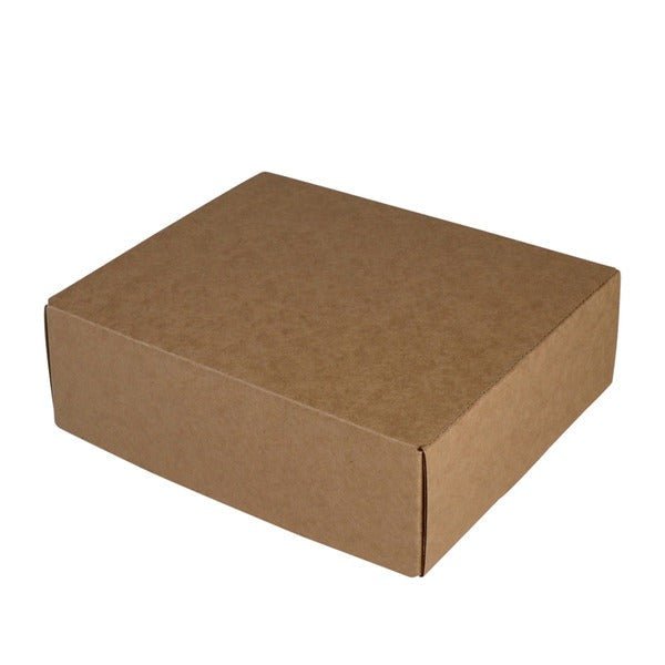 SAMPLE - E Flute - One Piece Mailing Gift Box 25784 - Kraft Brown - PackQueen